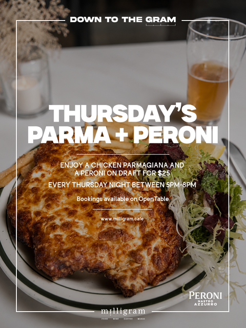 Parma + Peroni Thursdays